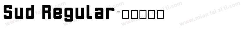 Sud Regular字体转换